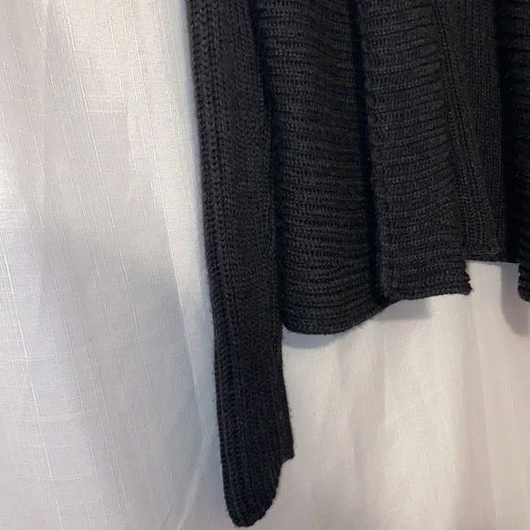 Eileen Fisher 100% Merino Wool Open Front Cardigan Charcoal Gray M - Picture 2 of 7